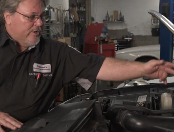 mechanic talks about car engine