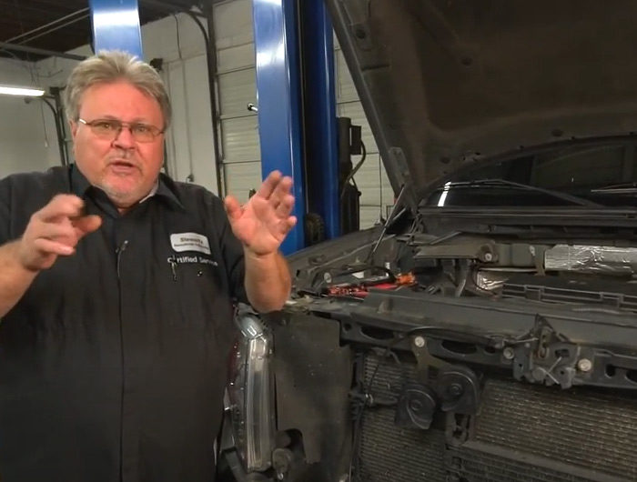 mechanic talks about oils car rear Stewarts Donnybrook Auto Tyler TX